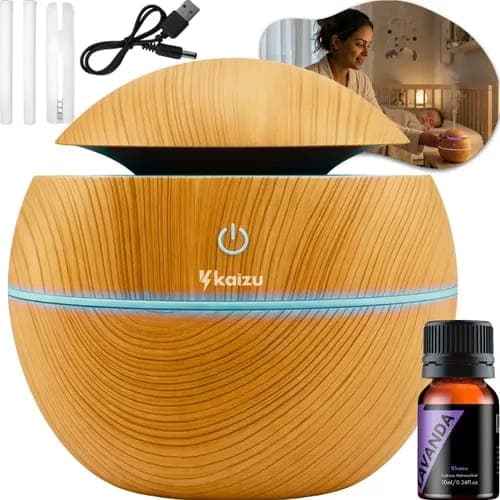 Umidificador Purificador De Ar Ambiente Kaizu Ultrassônico Silencioso Eletrico Usb Bivolt Para Quarto Bebe