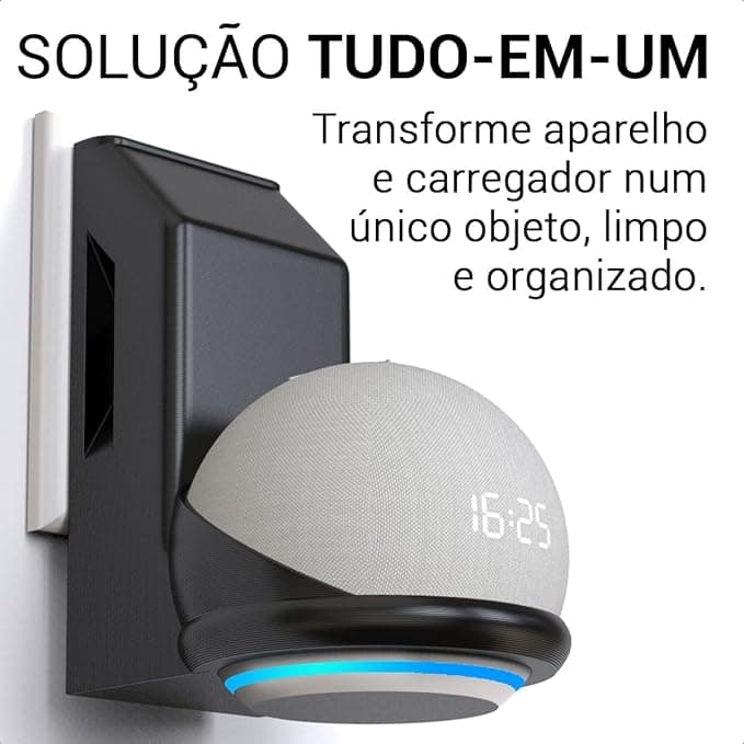 Sculpy Suporte de Tomada Parede Stand para Amazon Alexa Echo Dot 5 Geração